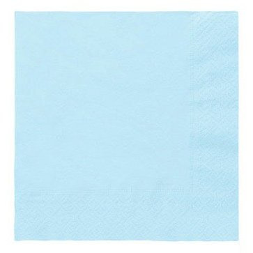 Serwetki papierowe jasnoniebieskie 33x33 cm – 20 szt. • 3-warstwowe dekoracyjne