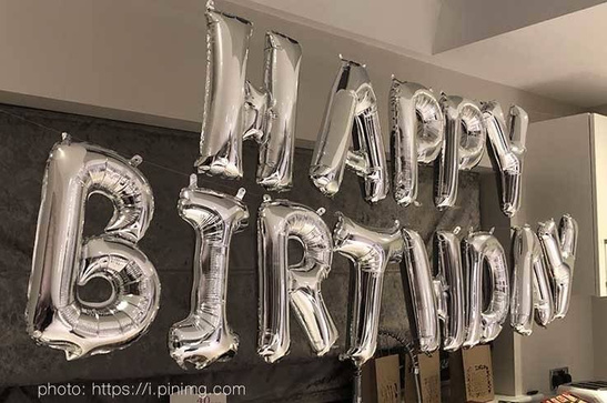 Balon foliowy 100cm - srebrna litera G