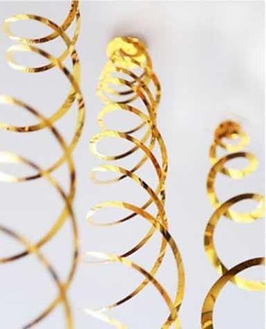 Serpentyny wiszące świderki 6szt - fuksja