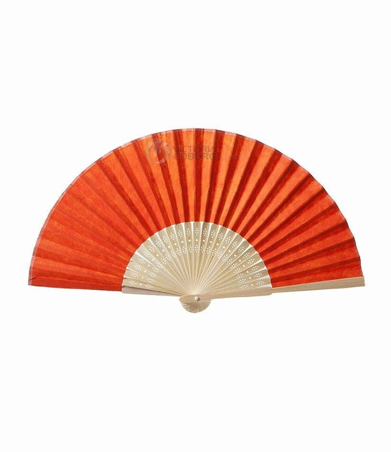 Wachlarz Papierowy Pomarańcz Stylowy Dodatek na Ślub, Wesele i Imprezy