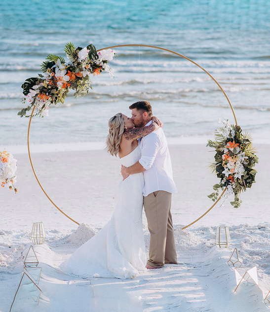 Metalowe Koło 200cm - Stelaż do Dekoracji i Aranżacji, Idealne na Śluby i Eventy