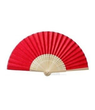 Wachlarz Papierowy Czerwony – Stylowy Dodatek na Ślub, Wesele i Imprezy