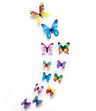 Naklejki 3D MOTYLKI MIks, 12 szt., dekoracja wnętrz i ogrodów