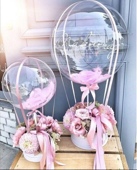 Balon BOBO 90 cm Transparentny – Duży Krystaliczny na Hel