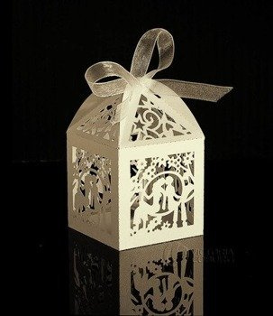 Pudełeczko LOVERS laser - ecru