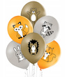 Balony lateksowe "Leśne zwierzęta" - 6 sztuk, ozdobne nadruki