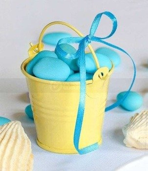 Mini wiaderko prezentowe - żółte