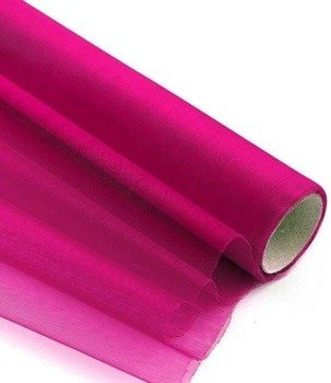 Organza obszyta 36cm x 9m amarant – Materiał do dekoracji