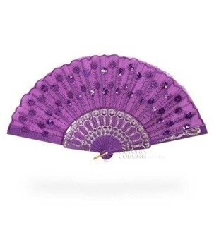 Wachlarz hiszpański CEKIN - liliowy