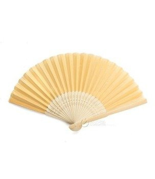 Wachlarz jedwabny Miodowy – elegancka dekoracja na ślub, wesele, event