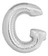 Balon foliowy 100cm - srebrna litera G