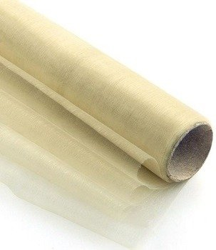 Organza obszyta 36cm x 9m Ecru – Materiał do dekoracji