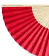 Wachlarz papierowy z PERSONALIZACJĄ - red
