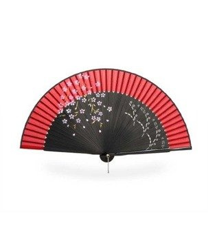 Wachlarz ORIENTALNY czerwony