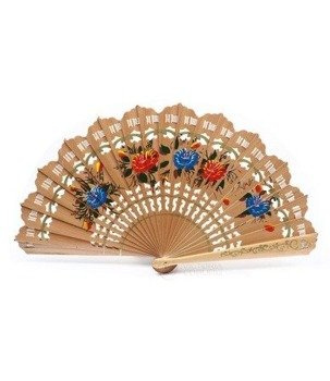 Wachlarz FLAMENCO FLOWER - natural