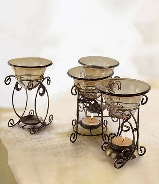 Podgrzewacz do olejku RETRO metaloplastyka