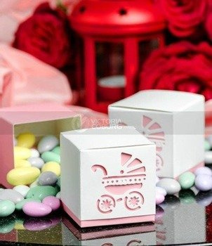 Pudełeczko Wózeczek - róż